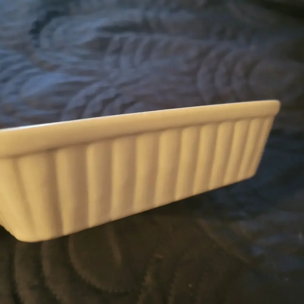 Vintage 1970s Oven Baking Dish Pink Blue Flowers Made in Japan 5.75 Square Retro